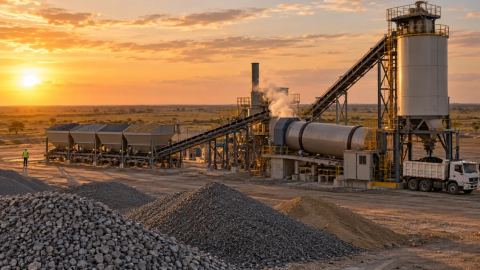 Planta de asfalto de producción continua